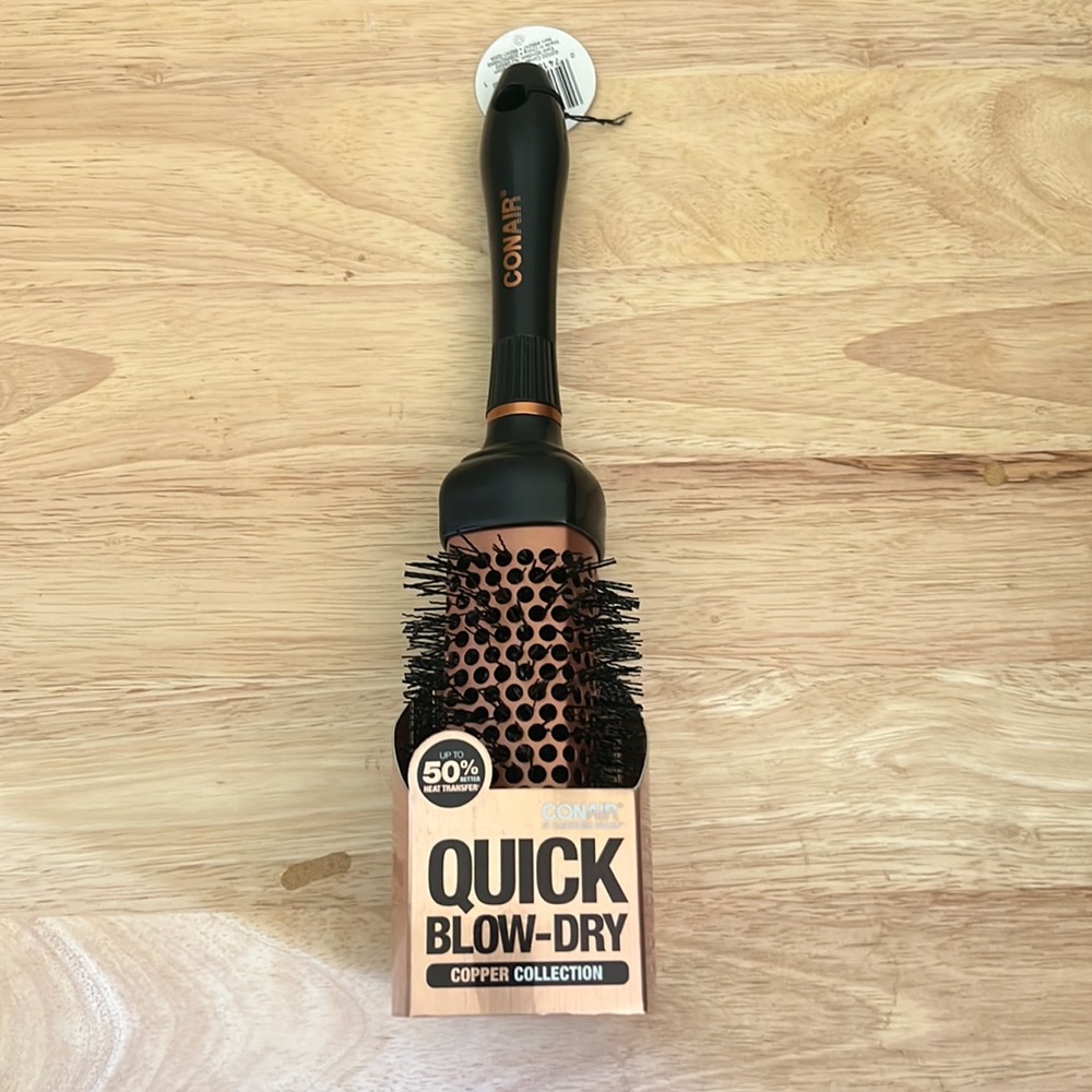Conair Quick Blow-Dry Pro Vented Porcupine Half Round Brush NEW
